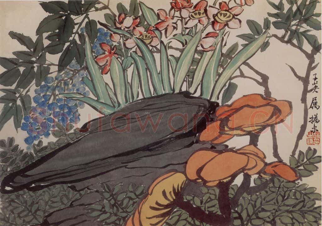 清 赵之谦《花卉册》书画作品