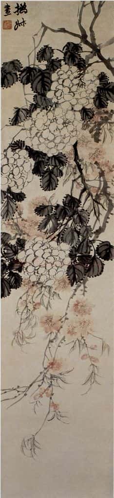 清 赵之谦《花卉屏》书画作品