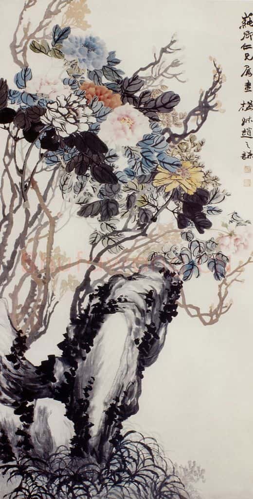 清 赵之谦《天香图》书画作品
