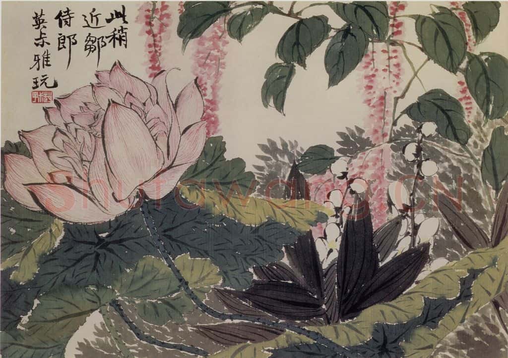 清 赵之谦《花卉册》书画作品