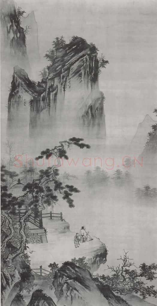 南宋 马远《举杯玩月图》书画作品