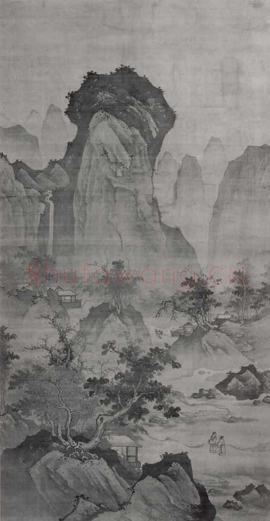 南宋 夏圭《山水图》书画作品