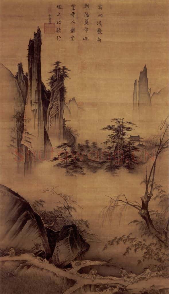 南宋 马远《踏歌图》书画作品