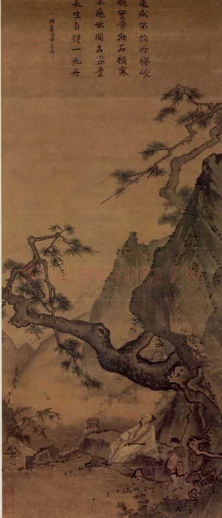 南宋 马远《松涛图》书画作品