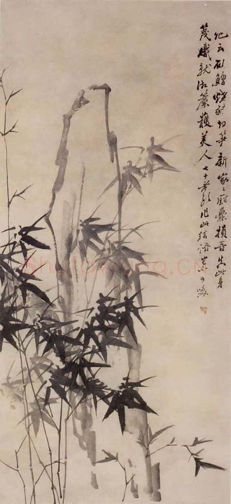 1762 郑燮 竹石图 书画作品