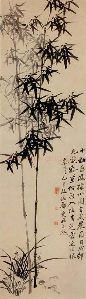 1765 郑燮 兰竹图 书画作品