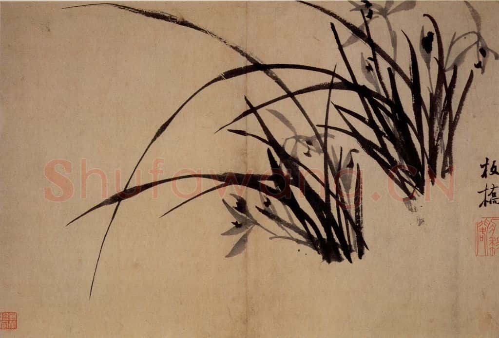 郑燮 兰竹册 书画作品