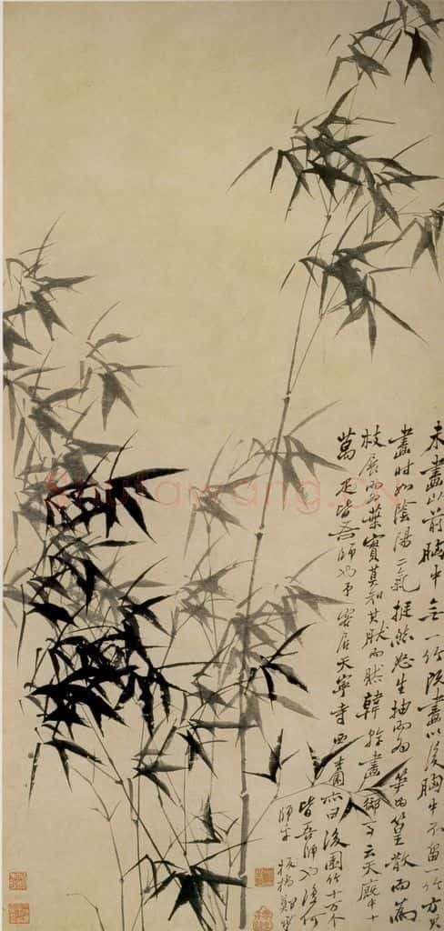  郑燮 墨竹 书画作品