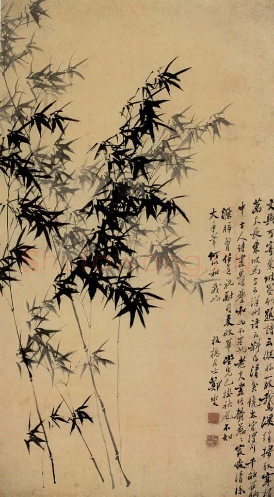  郑燮 墨竹 书画作品