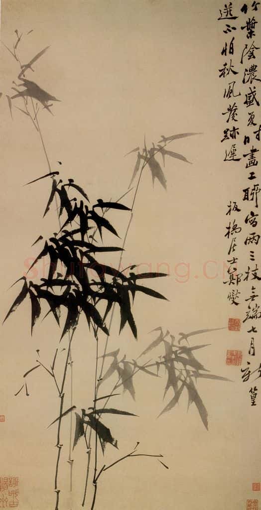 郑燮 七月新篁图 书画作品