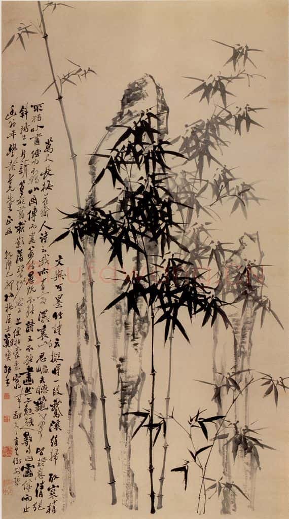 1759 郑燮 竹石图 书画作品