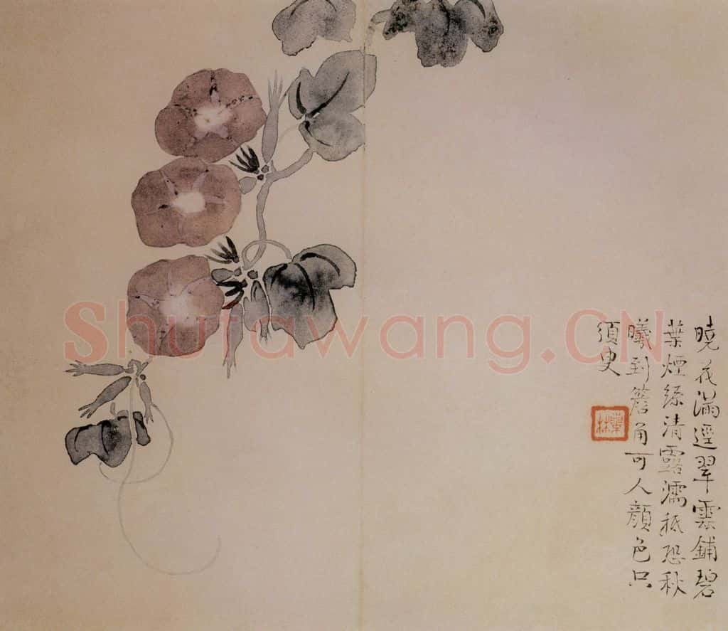 清 汪士慎《花卉册》书画作品