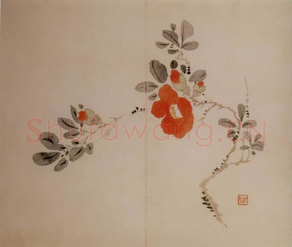 清 汪士慎《花卉册》书画作品
