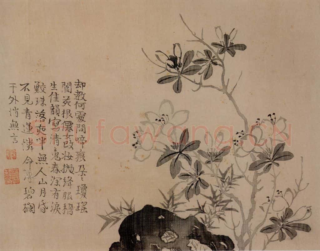 清 汪士慎《花卉册》书画作品