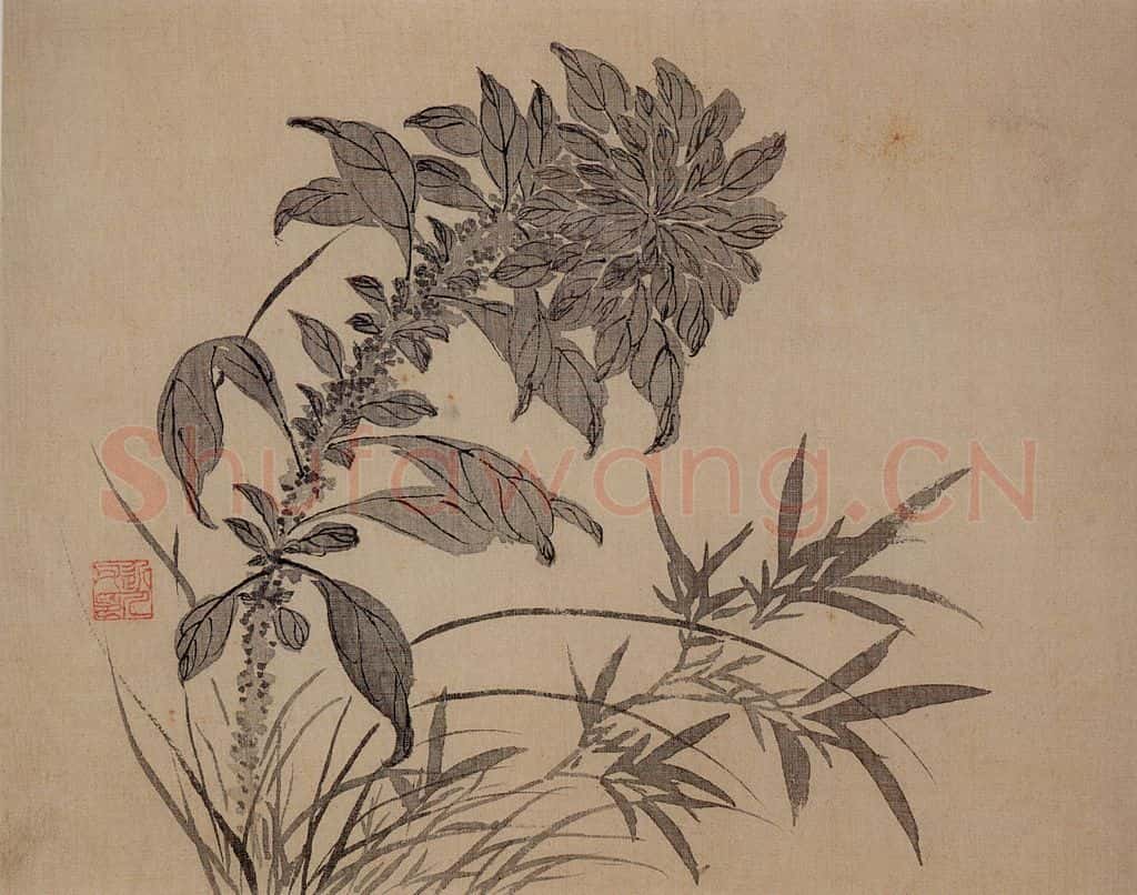 清 汪士慎《花卉册》书画作品