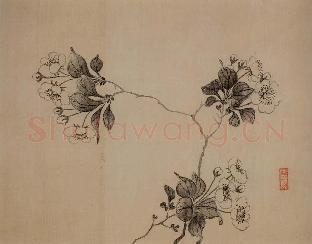 清 汪士慎《花卉册》书画作品