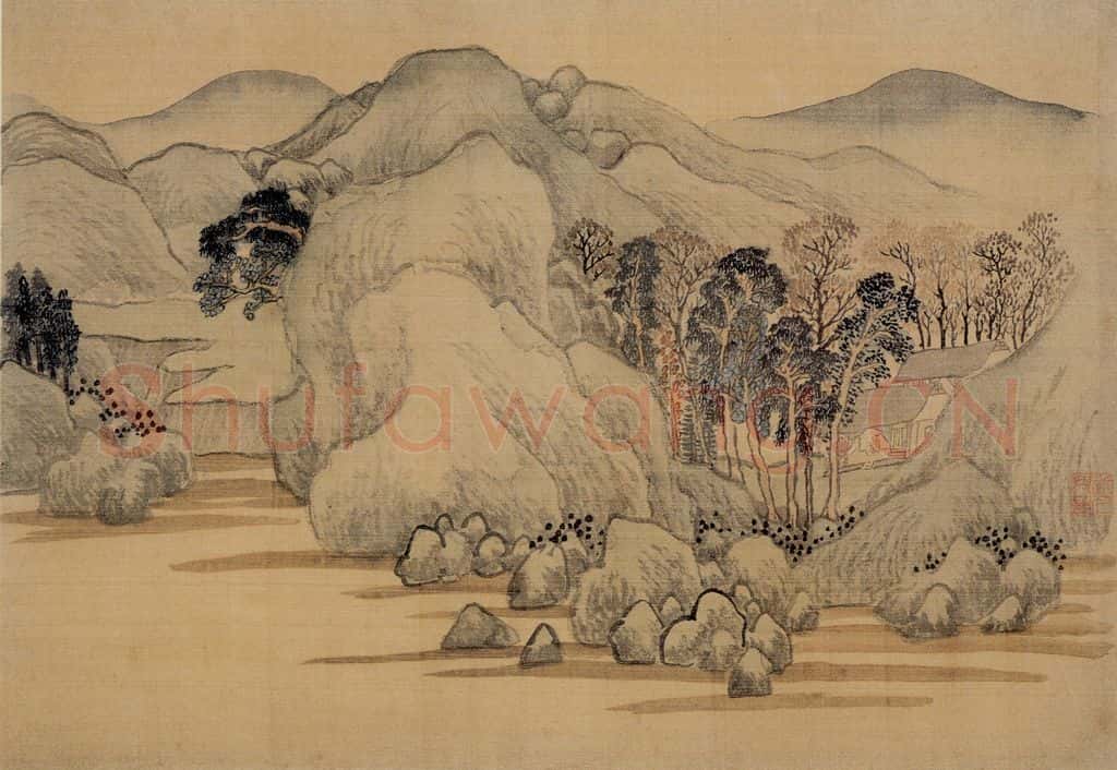1734年 汪士慎《山水册》书画作品