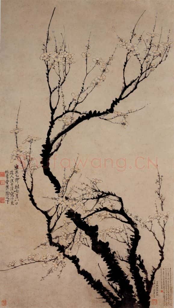 1735年 汪士慎《梅花图》书画作品