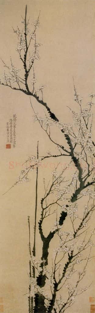 1736年 汪士慎《墨梅图》书画作品