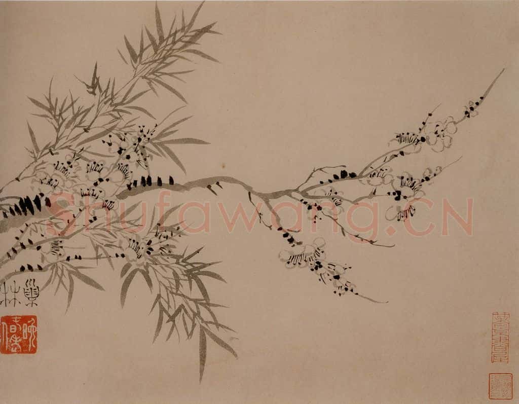 1742年 汪士慎《梅花册》书画作品