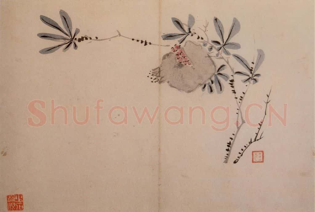 1742年 汪士慎《花卉册》书画作品