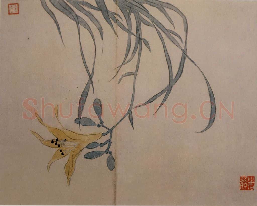 1742年 汪士慎《花卉册》书画作品