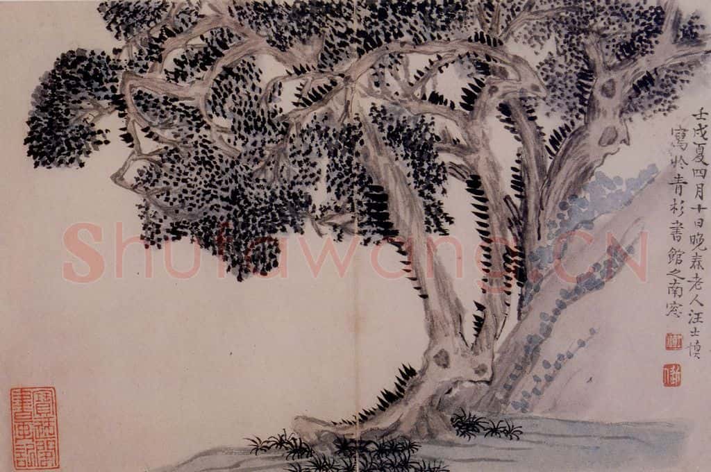 1742年 汪士慎《花卉册》书画作品