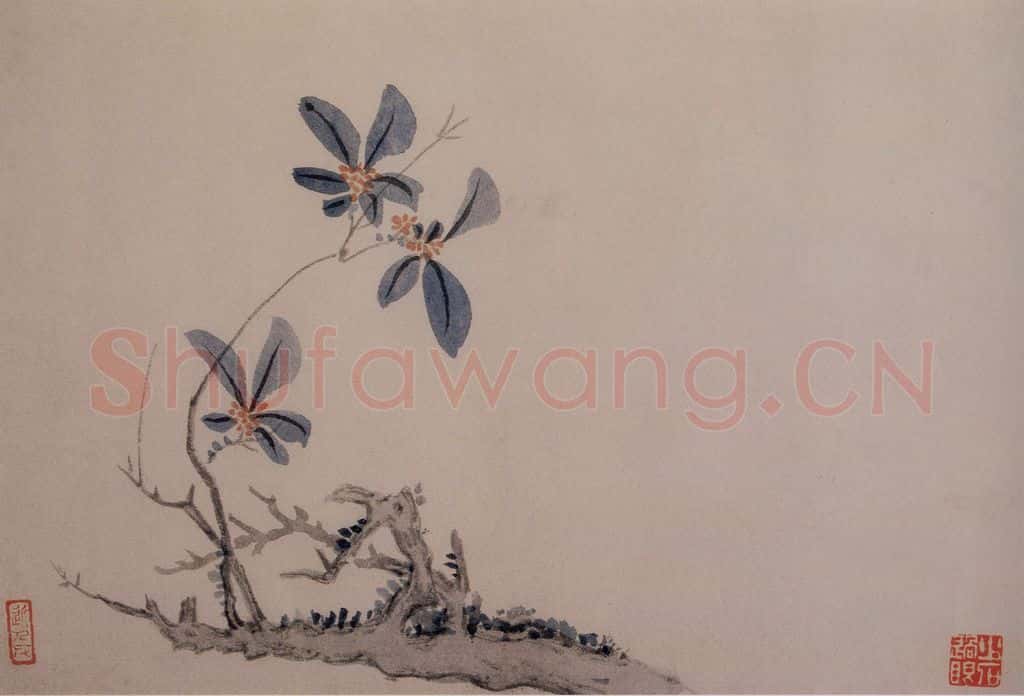 1742年 汪士慎《花卉册》书画作品