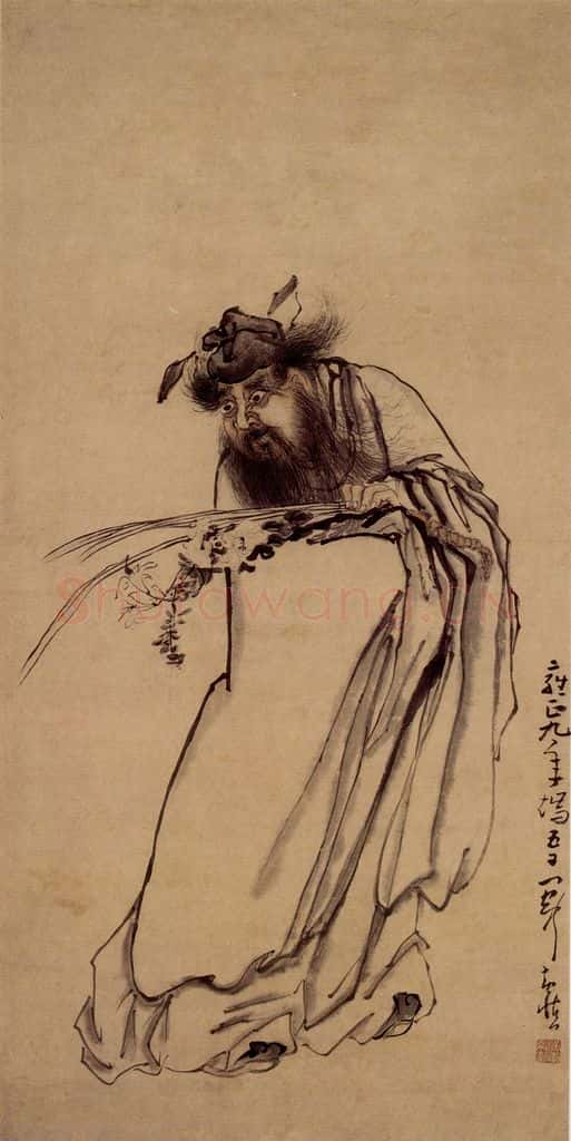 清 黄慎 钟馗图 书画作品