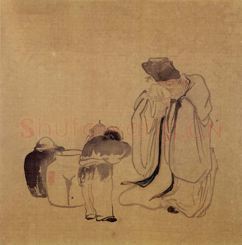 清 黄慎 人物册 书画作品