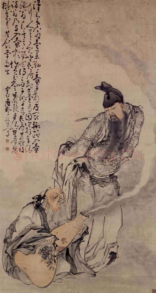 清 黄慎 费长房遇仙图 书画作品