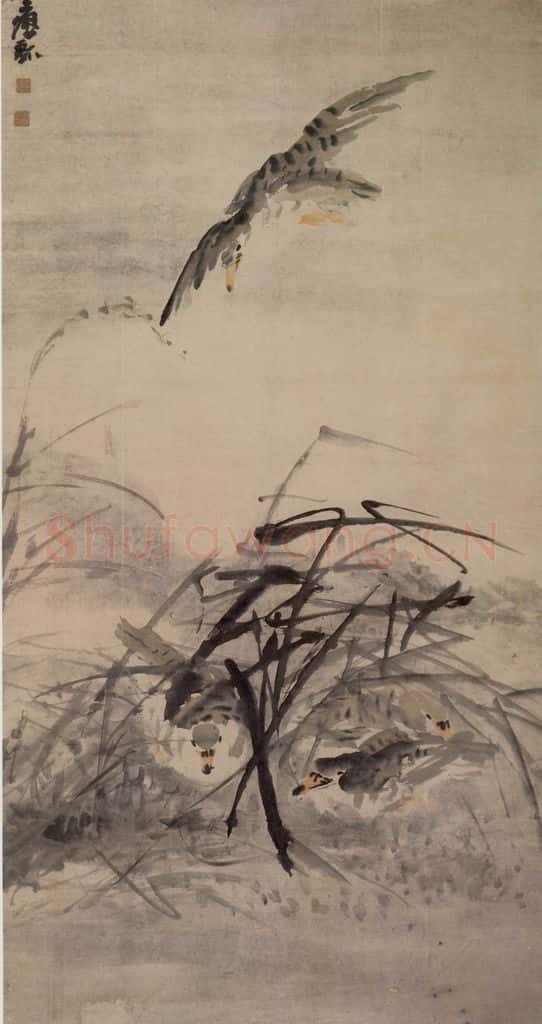 清 黄慎 芦雁图 书画作品