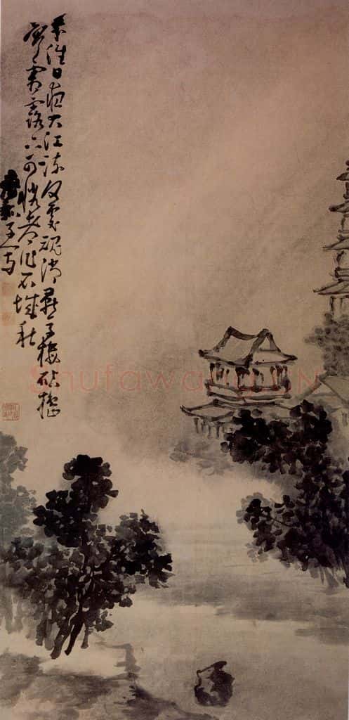 清 黄慎 燕子楼图 书画作品