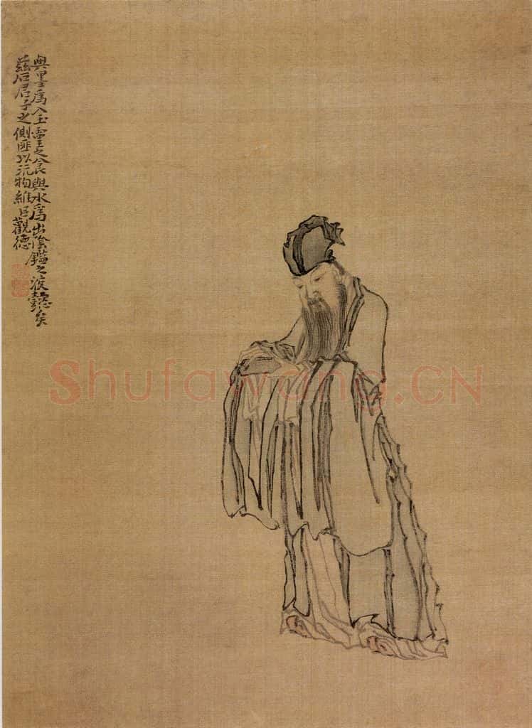清 黄慎 山水人物册 书画作品