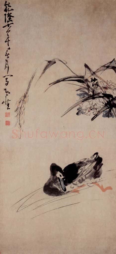 清 黄慎 芦鸭图 书画作品