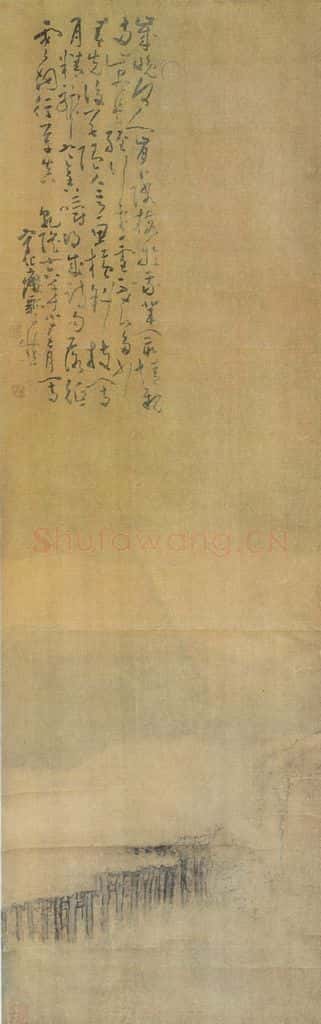 清 黄慎 雪骑探梅图 书画作品