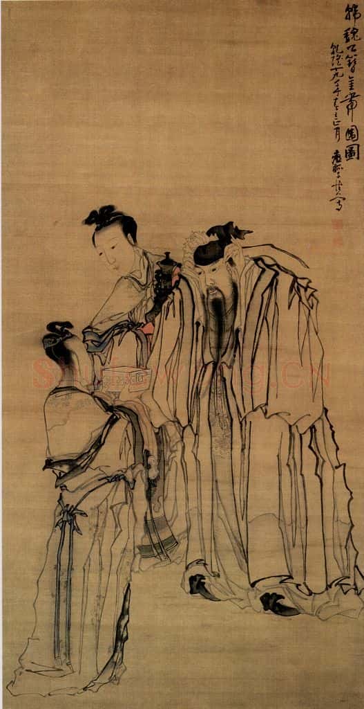 清 黄慎 韩魏公簪金带围图 书画作品