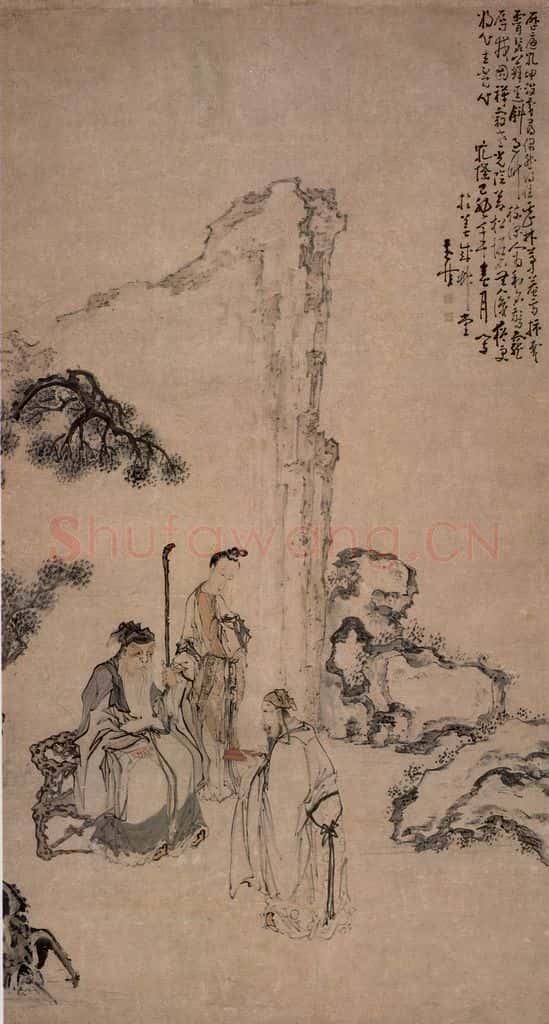 清 黄慎 人物 书画作品