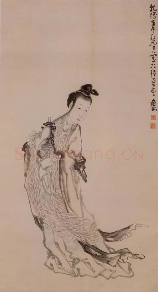 清 黄慎 麻姑献寿图 书画作品
