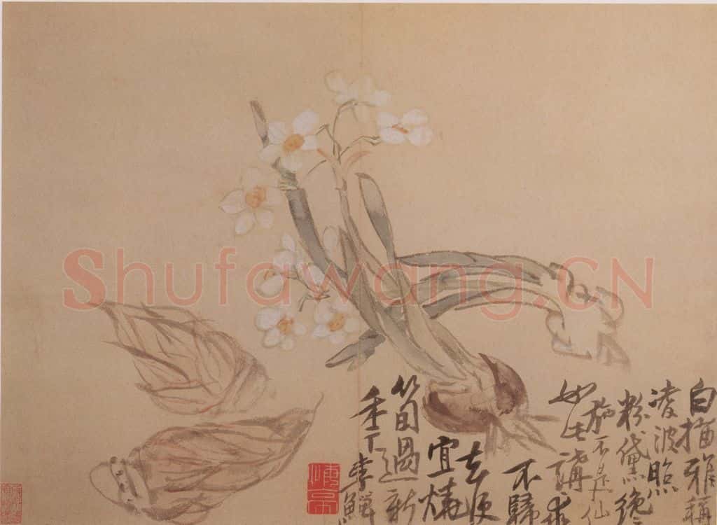 清 李鱓《花卉册8开》书画作品