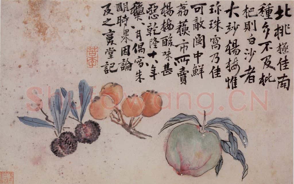 清 李鱓《花鸟册》书画作品