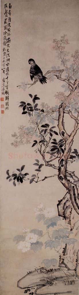 清 李鱓《花鸟》书画作品