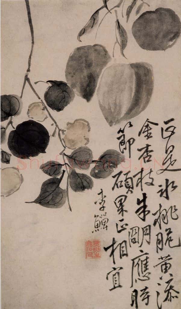 清 李鱓《花卉4开》书画作品