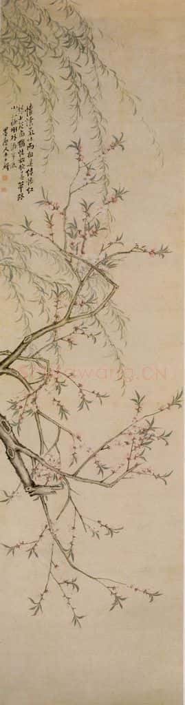 清 李鱓《花卉四条屏》书画作品