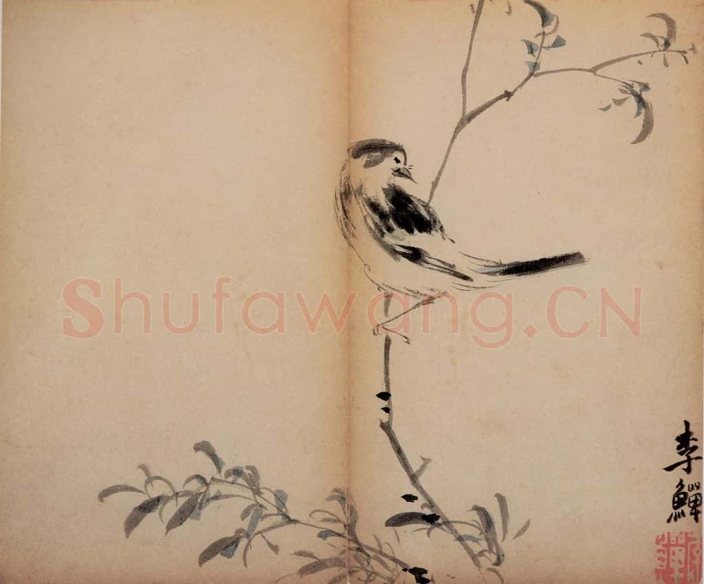 清 李鱓《花卉册》书画作品