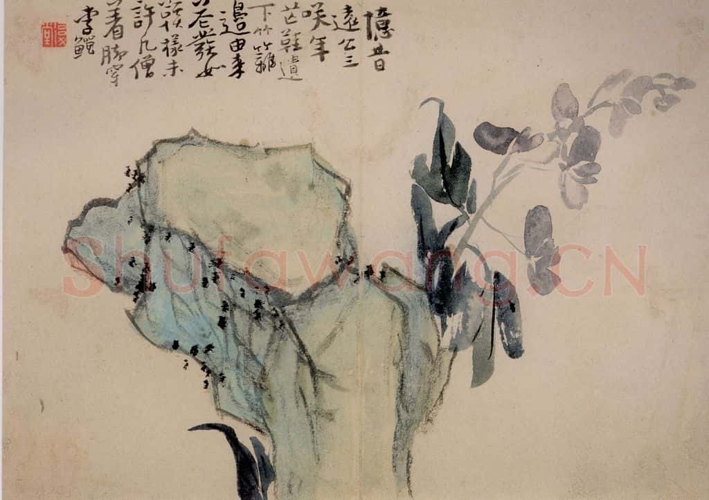 清 李鱓《花卉10开》书画作品