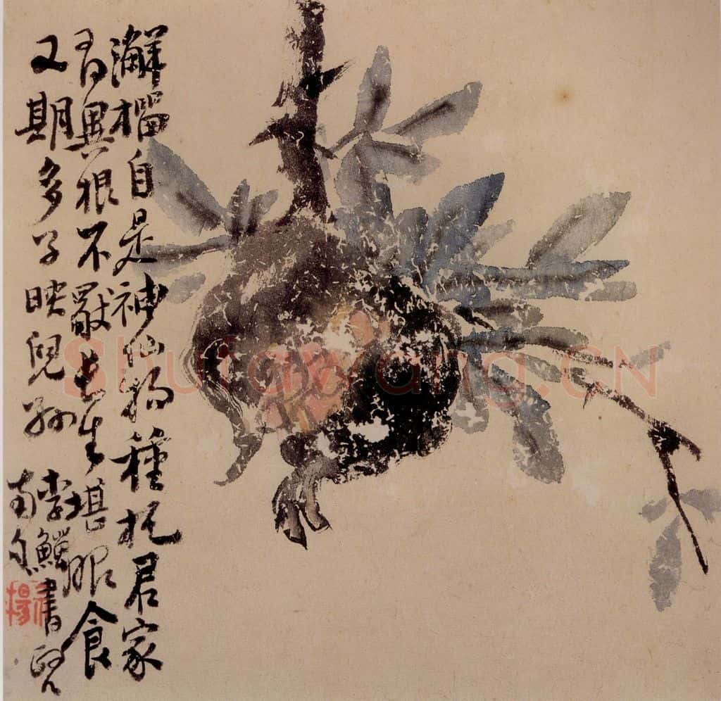 清 李鱓《花果册12开》书画作品