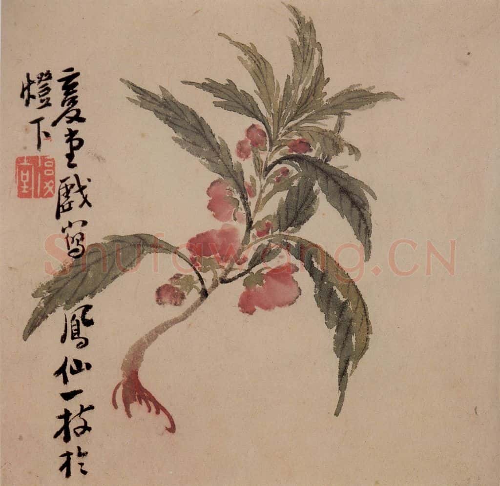 清 李鱓《花果册12开》书画作品