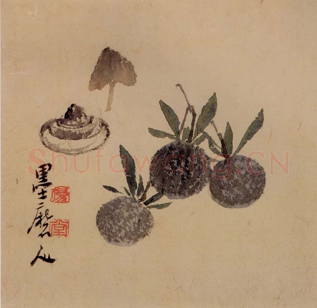 清 李鱓《花果册12开》书画作品