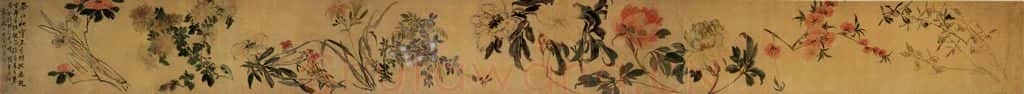 清 李鱓《花卉卷》书画作品